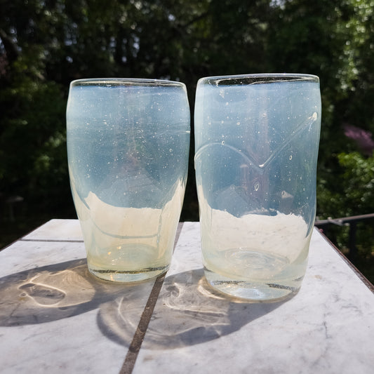 Texture Tumbler - Opal White